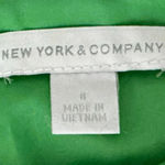 New York & Co Dress Sleeveless Kelly Green Eyelet Fit Flare Size 8 Medium EUC Photo 9
