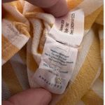 Marine layer  Jane Relaxed Linen Shirt Yellow/ White Striped Women’s size Medium Photo 8
