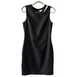 Milly  Dress Virgin Wool Cutout Shoulder Tailored Sheath Gray Pinstripe Size‎ 8 Photo 2