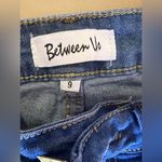 Women's Between US Jeans Wide Leg Jeans Size 9 . Light Blue Ripped In Front. 70s Photo 10