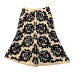 Tracy Reese  Black and Cream Embroidered A-Line Skirt Photo 0