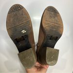 Lucky Brand Orenzo brown leather boots block heel buckle women’s size 8.5 trendy Photo 6