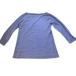 Fresh Produce 90s Y2K‎  BLUE Stripe Long Sleeve Top NWT MEDIUM Cotton DEADSTOCK Photo 3