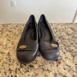 Born black leather slip on shoes button detail size 7/38 Photo 1