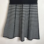 Calvin Klein Black and Houndstooth Sleeveless Knit Mini Sweater Dress L Photo 7