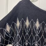 White House | Black Market NWOT White House Black‎ Market women’s shimmery metallic knit black sweater M Photo 2