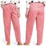 Rowing Blazers Pink Corduroy Straight Leg Trousers Pants 29" Size 8 Holiday Photo 1