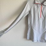 Lululemon  Race With Grace 1/2 Zip II Wee Stripe White Silver Spoon Photo 3