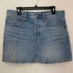 Madewell  Rigid Denim Relaxed Mini Skirt Northdale Light Wash 29 EUC Blue Jean Photo 0
