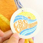 C&C California  High Neck Sleeveless Floral‎ Linen Top M Photo 3