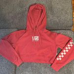 Vans  Red Cropped Hoodie Photo 0