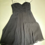 Liz Claiborne  Black Dress Ruched Sweetheart‎ Strapless Party Cocktail Photo 0