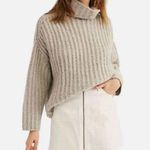Free People  Fluffy Fox Oversized Chunky Turtle Neck Sweater Photo 0