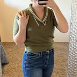 Green Collar Sweat Tee Shirt Photo 1