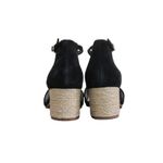 Bella Vita  Black Suede Leather Fable Quarterstrap Heeled Sandal Sz 8.5WW Photo 3