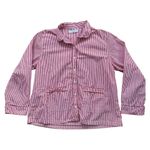 LAKE 100% Cotton Piped Poplin Pajama Set Size XL Red Photo 1