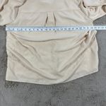 Anne Klein  1X Ivory‎ Long Sleeve Button Down Tunic Blouse Classic Career Office Photo 2