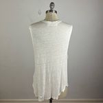 IRO  Jeans White Black Geometric Linen Top Medium Photo 4