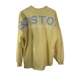 Spirit Jersey Boston Massachusetts  Sz M Shirt Long Sleeve Yellow Cotton Women’s Photo 1
