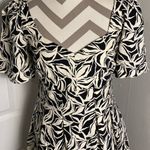 A New Day  Elegant Black and White Leaf  Print maxi Dress size 4 Photo 1