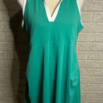 Old Navy  Active Womens Green PowerSoft Tennis Dress Built In Bra  XL Photo 0