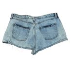 Wild Fable Women's High-Rise Distressed Denim Shorts Size 16 Blue Photo 4