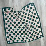 Polka Dot Scarf rose womens Green Pink minimalist classic printed chic Photo 0