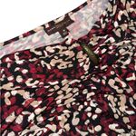 Dana Buchman  Red and Black Animal Print Blouse Photo 2