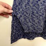 Beachy Loose Weave Knitted Tank Top Blue Marl XL Photo 3