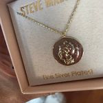 Steve Madden Fine silver Plated Coin Pendant Necklace Photo 2