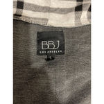 Women's BBJ Los Angeles Black & White Plaid Cardigan L Size L Photo 6