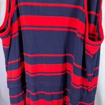 Gap  Maxi Dress XXL Womens Striped Sleeveless Casual Red Blue Knit‎ New Photo 7