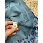 J. Crew Long Sleeve Blue Floral Medallion Print Tulip Hem Size 2 Cute Preppy Photo 9