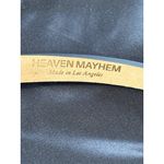 Heaven Mayhem Capsule Belt in Black & Gold Small New Womens Skinny Buckle Photo 4
