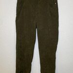 Princess Polly  Lightweight Dark Green Straight Leg Corduroys EUC Sz 10 Stretch Photo 0