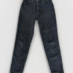 Levi's Vintage 512 Jeans Womens 25x29 Black Denim Slim Fit Tiny Waist USA Made Photo 0