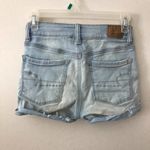 American Eagle Hi-Rise Shortie Shorts Light Wash Photo 97