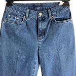 Jones New York Vintage 90s Mom Jeans 4P Med Wash Straight Leg Mid Rise Stretch Photo 1