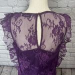 Just fab lace midi dress size large deep plum Photo 9