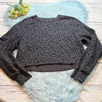 Abercrombie & Fitch Soft A&F Collection Navy Black Animal Print Pullover Photo 0