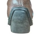 via spiga brown leather side zip ankle boots women's size 6 1/2 M Photo 7