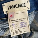 L'Agence Women’s El Matador Glitter-Coated Stretch Slim-Fit Jeans Sz 24 Photo 7