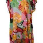 cha cha vente  Colorful Floral Swim Coverup Photo 0
