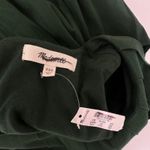 Madewell Sleeveless Crewneck Bubble Top Cotton Pleated Draped Green XXS NWT Photo 12