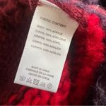 Saachi Women’s Colorblock Patchwork Cable Knit Pull On Red Pink Flare Pants XS Photo 7