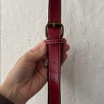 Tsawes Red White Heart Stitched Open Front Mini Messenger Style Bag Photo 2