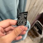 Athleta Blue Performance Long Sleeve Scoop Neck Shirt Photo 4