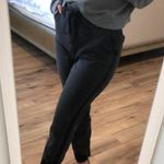 Versona Black Pants With Tuxedo Stripe And Drawstring Waist Photo 1