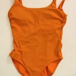 Athleta Cloudbreak Rib Scoop One Piece, Monarch orange S Photo 0