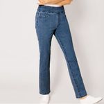 Blair DenimEase Flat-Waist Pull-On Jeans Photo 1